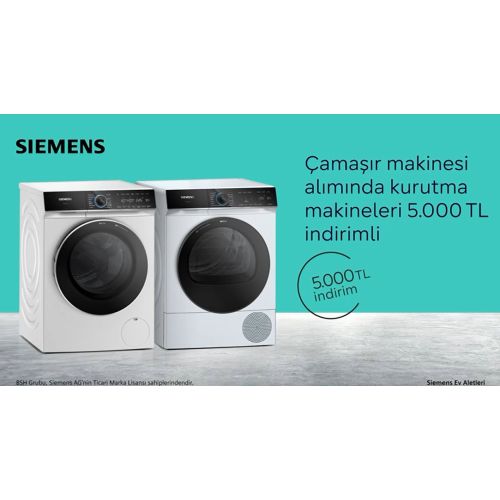 Siemens WM12N200TR-WT00H200TR Çamaşır Makinesi, Kurutma Avantaj Set